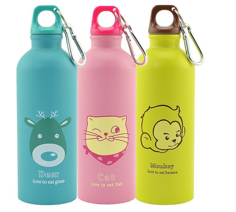 500ml Cartoon Animals Water Bottle Portable Sports Bottle - JM Shop Line