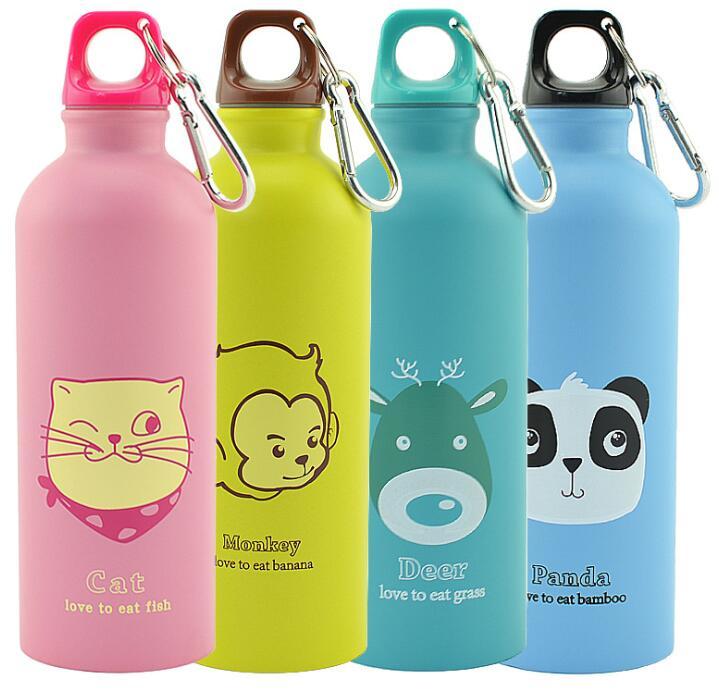 500ml Cartoon Animals Water Bottle Portable Sports Bottle - JM Shop Line