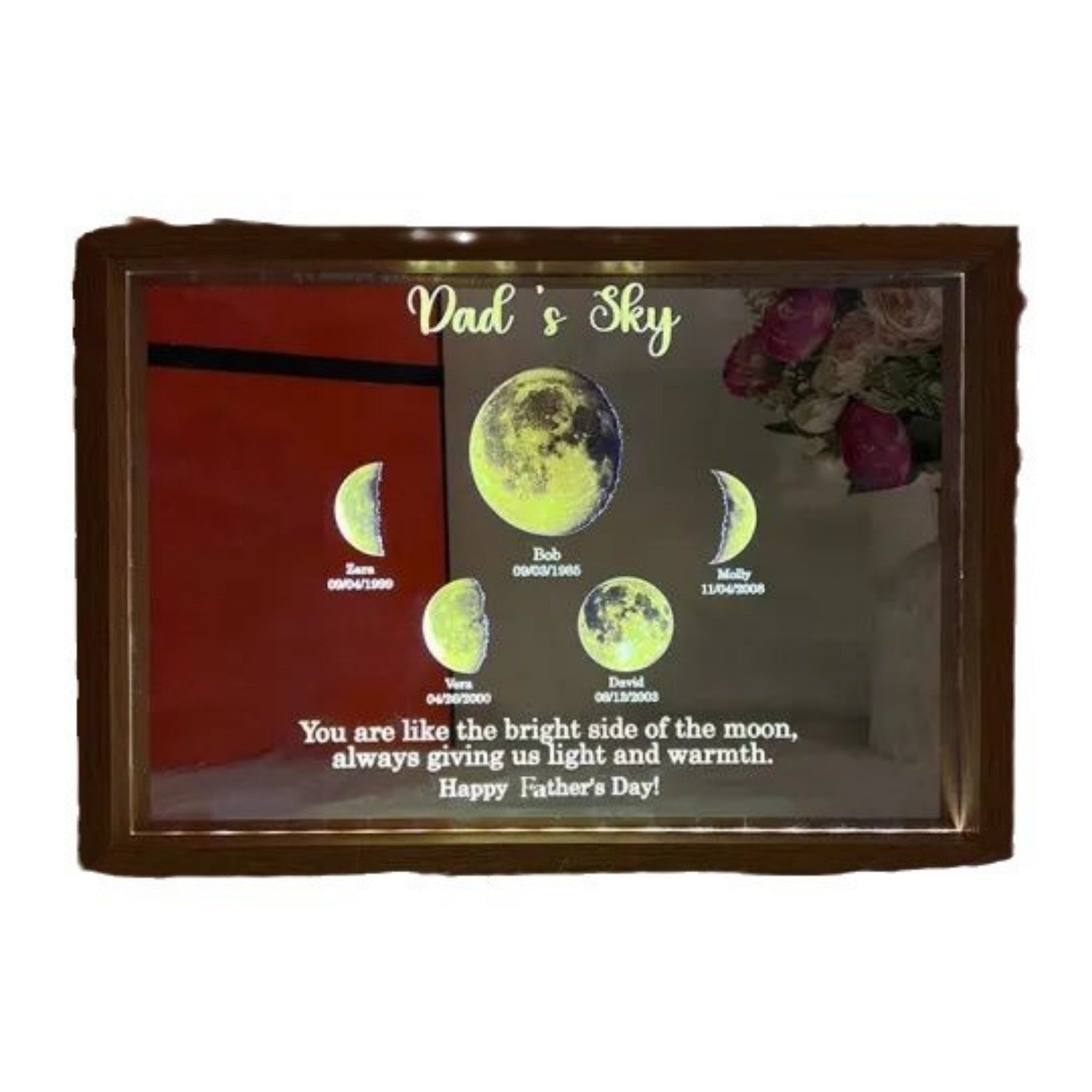 Moon Phase Transparent Luminous Ornament - JM Shop Line