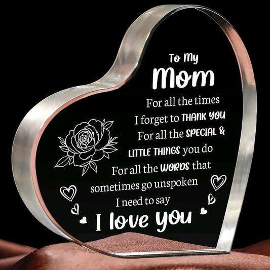 Mother's Day Gift Love Transparent Acrylic Tabletop Decoration Ornaments - JM Shop Line