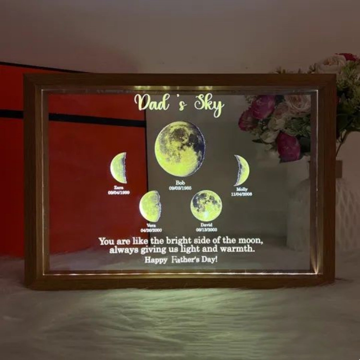 Moon Phase Transparent Luminous Ornament - JM Shop Line