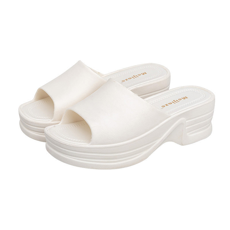 Platform Slippers Female Summer Waterproof Non-slip Rain Boots - JM Shop Line
