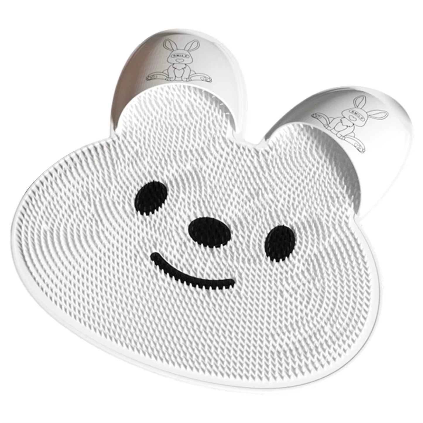 Silicone Rabbit Foot Rub Artifact Bathroom Anti-Slip with Suction Cup Back Scrub Massage Bath Scrub Dead Skin Shower Bath Tool