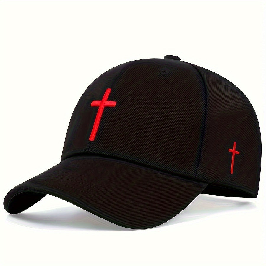 Embroidered Personality Cross Fur Green Baseball Cap - JM Shop Line