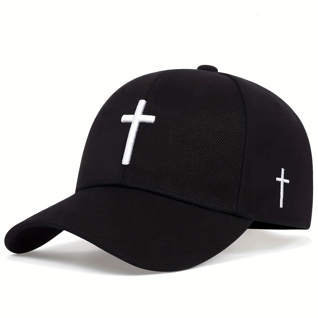 Embroidered Personality Cross Fur Green Baseball Cap - JM Shop Line