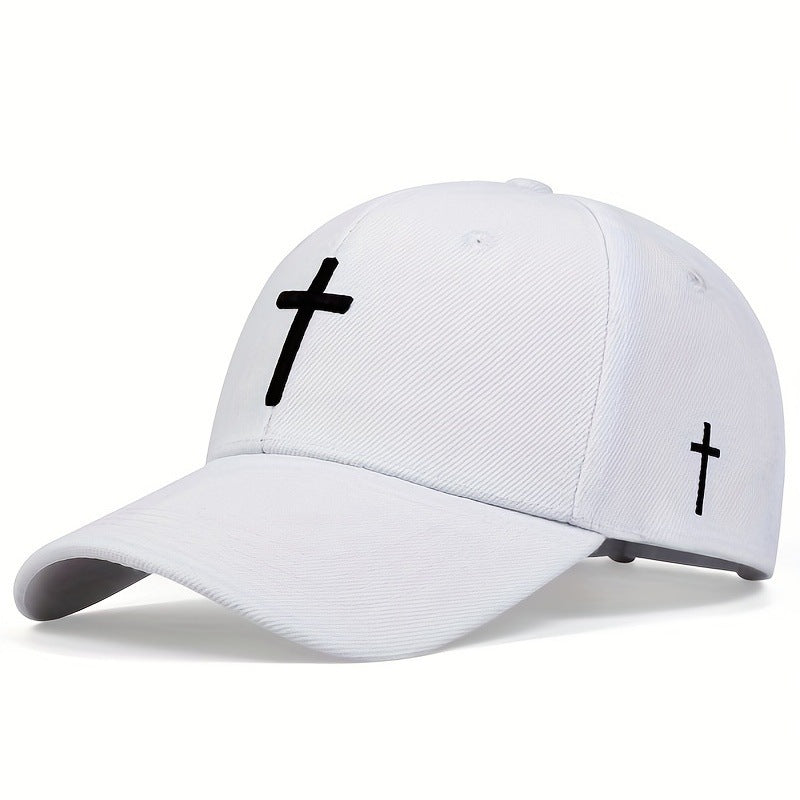 Embroidered Personality Cross Fur Green Baseball Cap - JM Shop Line
