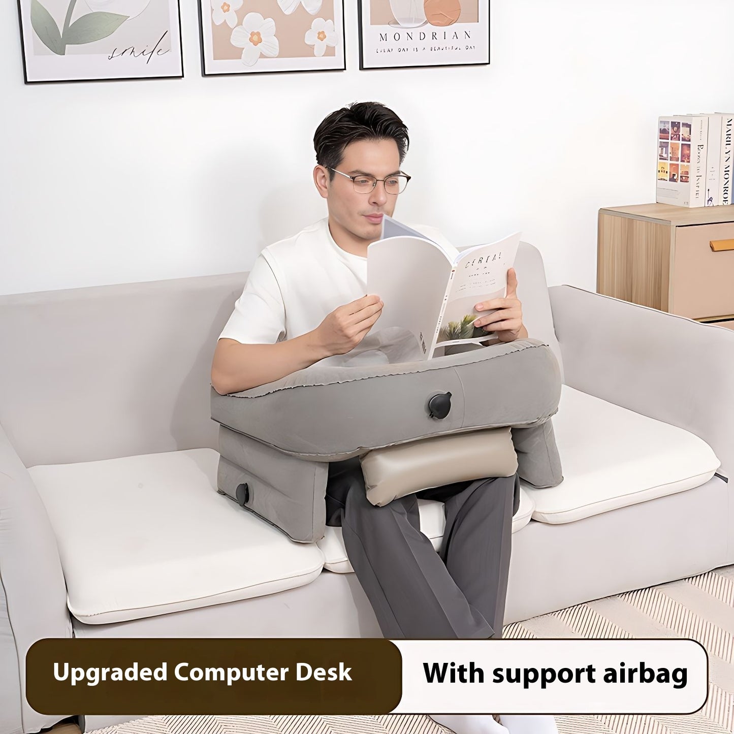 Game Reading Table Inflatable Foldable Knee - JM Shop Line