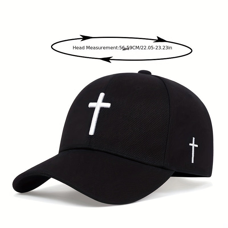 Embroidered Personality Cross Fur Green Baseball Cap - JM Shop Line