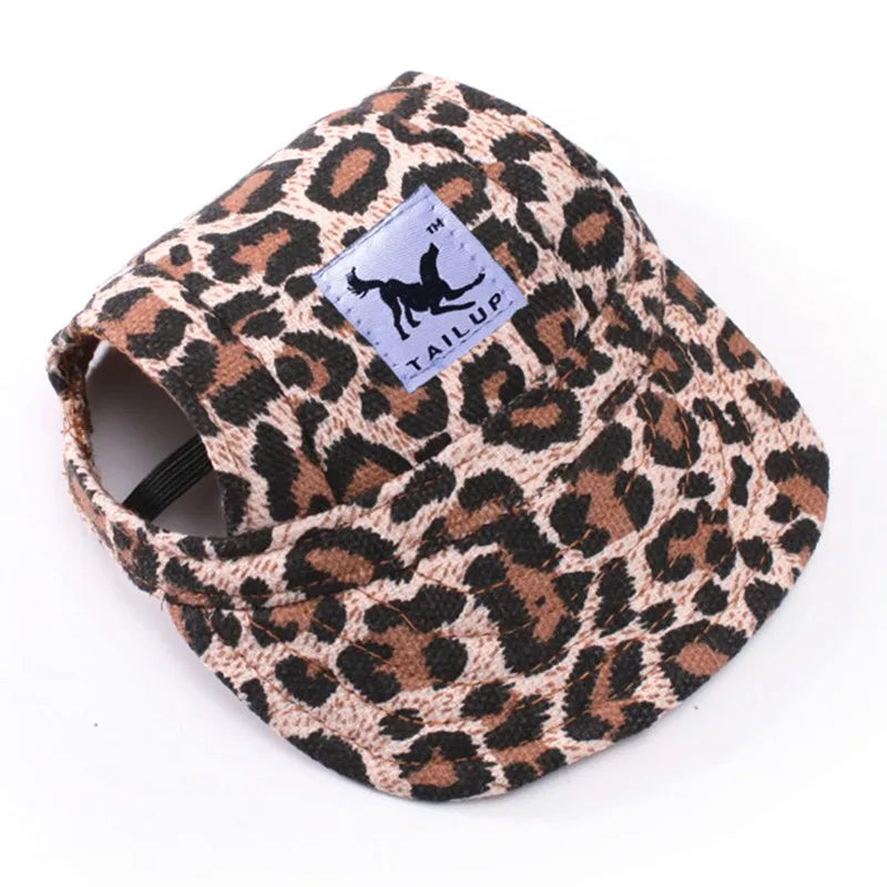 Cute Dog Baseball Hat Canvas Cap Adjustable With Ear Holes For Small Pet Dog Cats Outdoor Accessories Outdoor Pet Products 7D35 - JM Shop Line