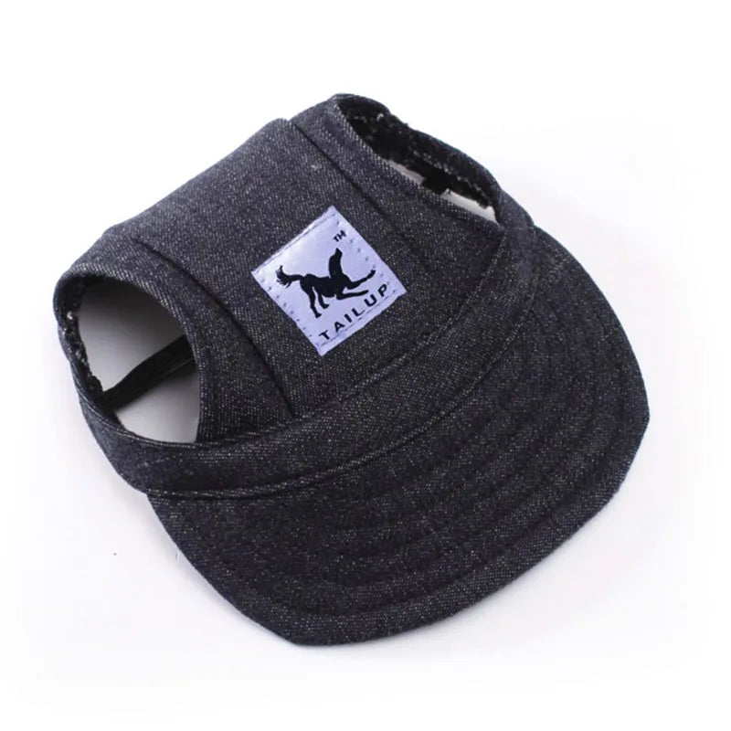 Cute Dog Baseball Hat Canvas Cap Adjustable With Ear Holes For Small Pet Dog Cats Outdoor Accessories Outdoor Pet Products 7D35 - JM Shop Line