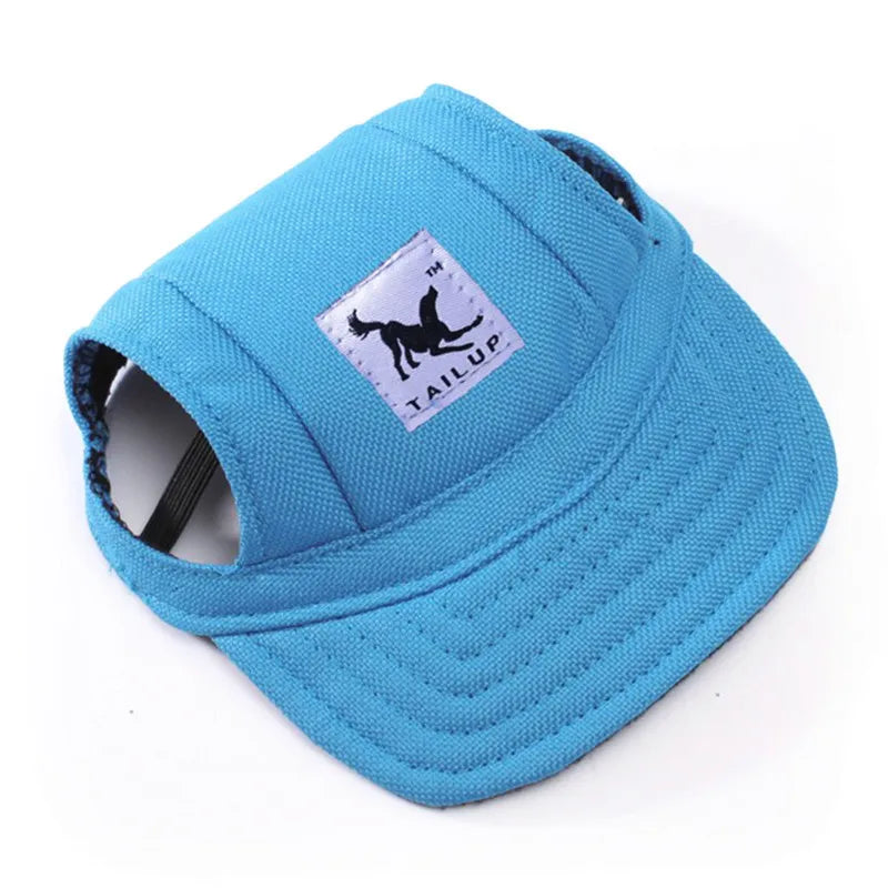 Cute Dog Baseball Hat Canvas Cap Adjustable With Ear Holes For Small Pet Dog Cats Outdoor Accessories Outdoor Pet Products 7D35 - JM Shop Line