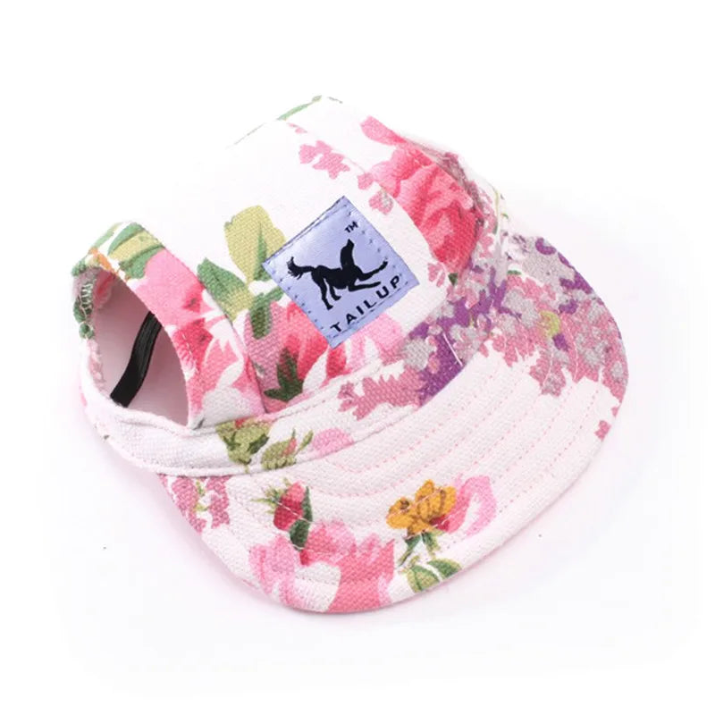 Cute Dog Baseball Hat Canvas Cap Adjustable With Ear Holes For Small Pet Dog Cats Outdoor Accessories Outdoor Pet Products 7D35 - JM Shop Line