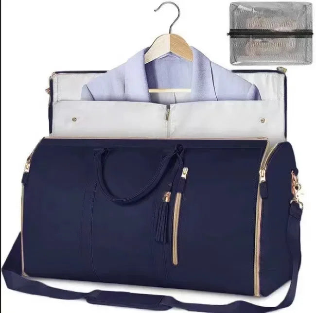 Versatile Women's Foldable Travel Bag Multi-functional Large Capacity Pu Handbag Luggage Bag For Business Trips - JM Shop Line