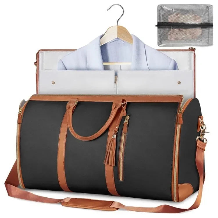Versatile Women's Foldable Travel Bag Multi-functional Large Capacity Pu Handbag Luggage Bag For Business Trips - JM Shop Line