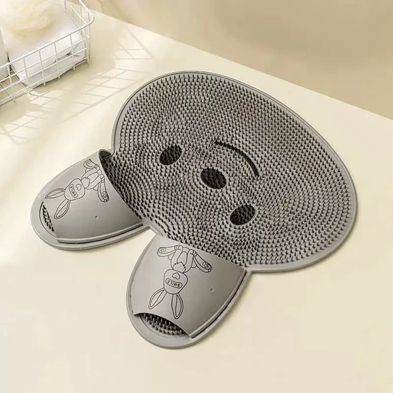 Silicone Rabbit Foot Rubbing Bathroom Anti-slip Mat Back Rubbing Massage Mat - JM Shop Line