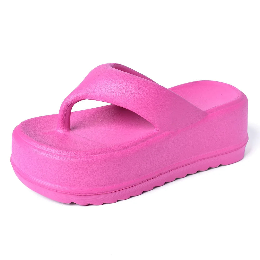 Eyriphy Thick Bottom Slippers Summer Women Sandals Platform Bathroom Slides Female Outdoor Beach Shoes Fashion Comfort Flip Flop - JM Shop Line