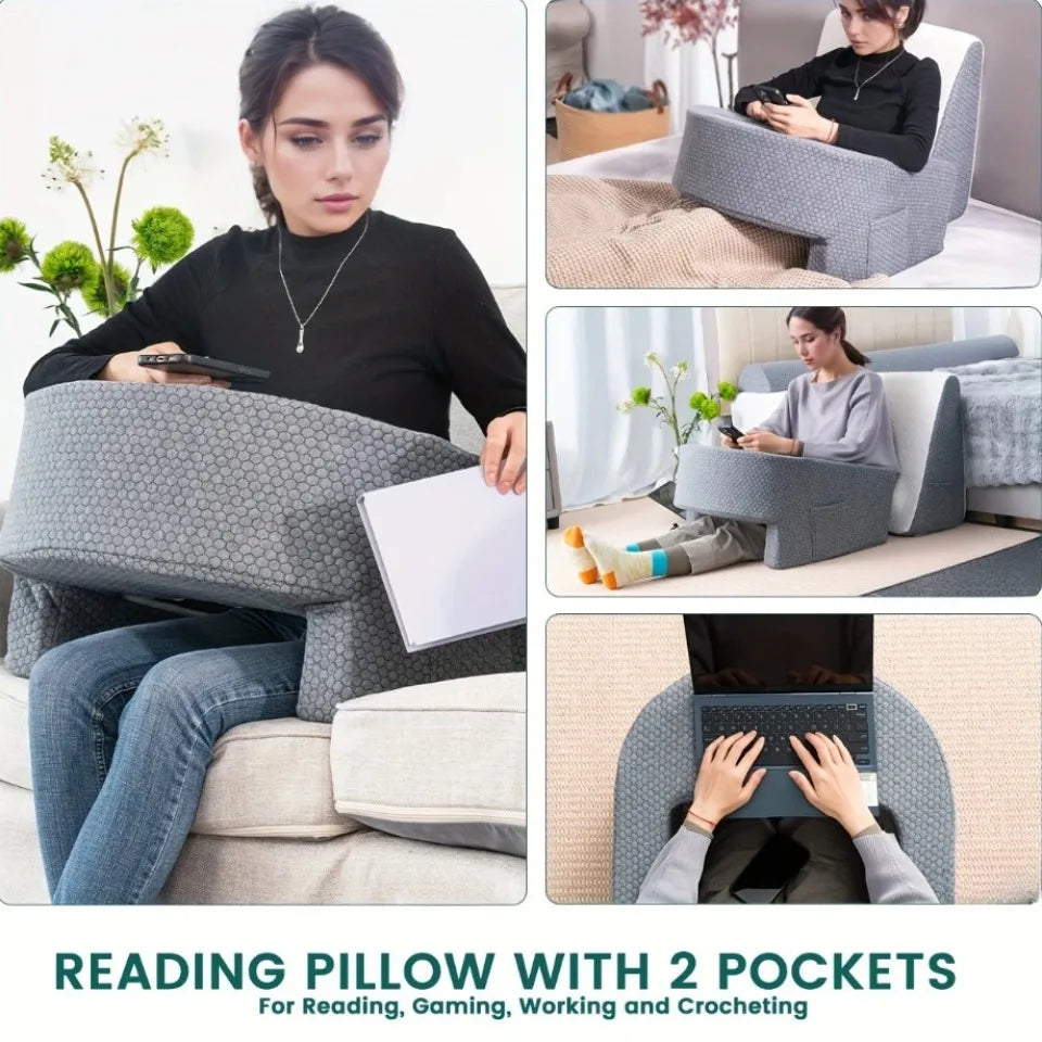 Soft Reading Pillow Multi-function Desks Pillow High Density Sponge Adult Office Tool Removable and Washable Memory Foam Pillows - JM Shop Line