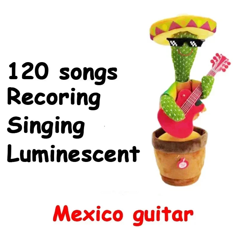 A Talking Cactus Toy That Can Be Charged Recorded and Repeated Suitable for Spanish English and Arabic Voice Changer for Kids - JM Shop Line