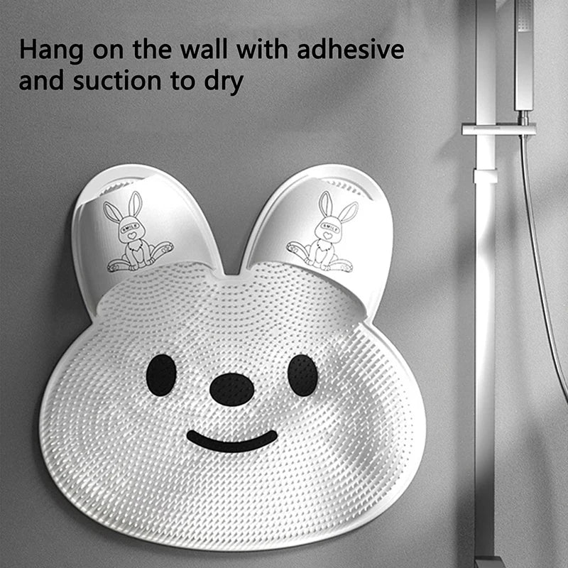 Silicone Rabbit Foot Rubbing Bathroom Anti-slip Mat Back Rubbing Massage Mat - JM Shop Line