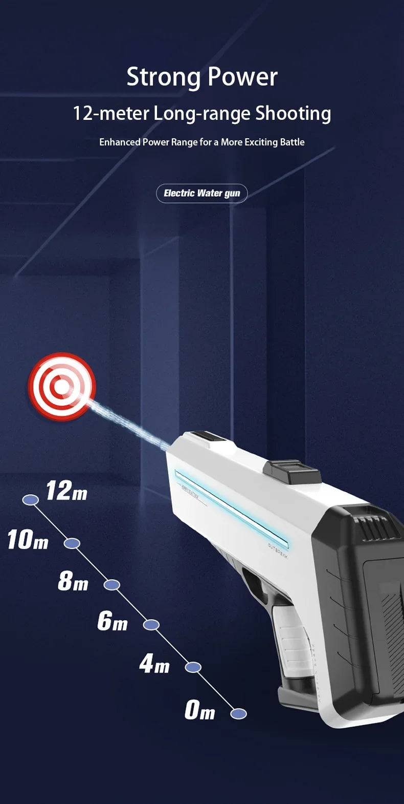 Shooting Electric Water Blaster Pistol - JM Shop Line