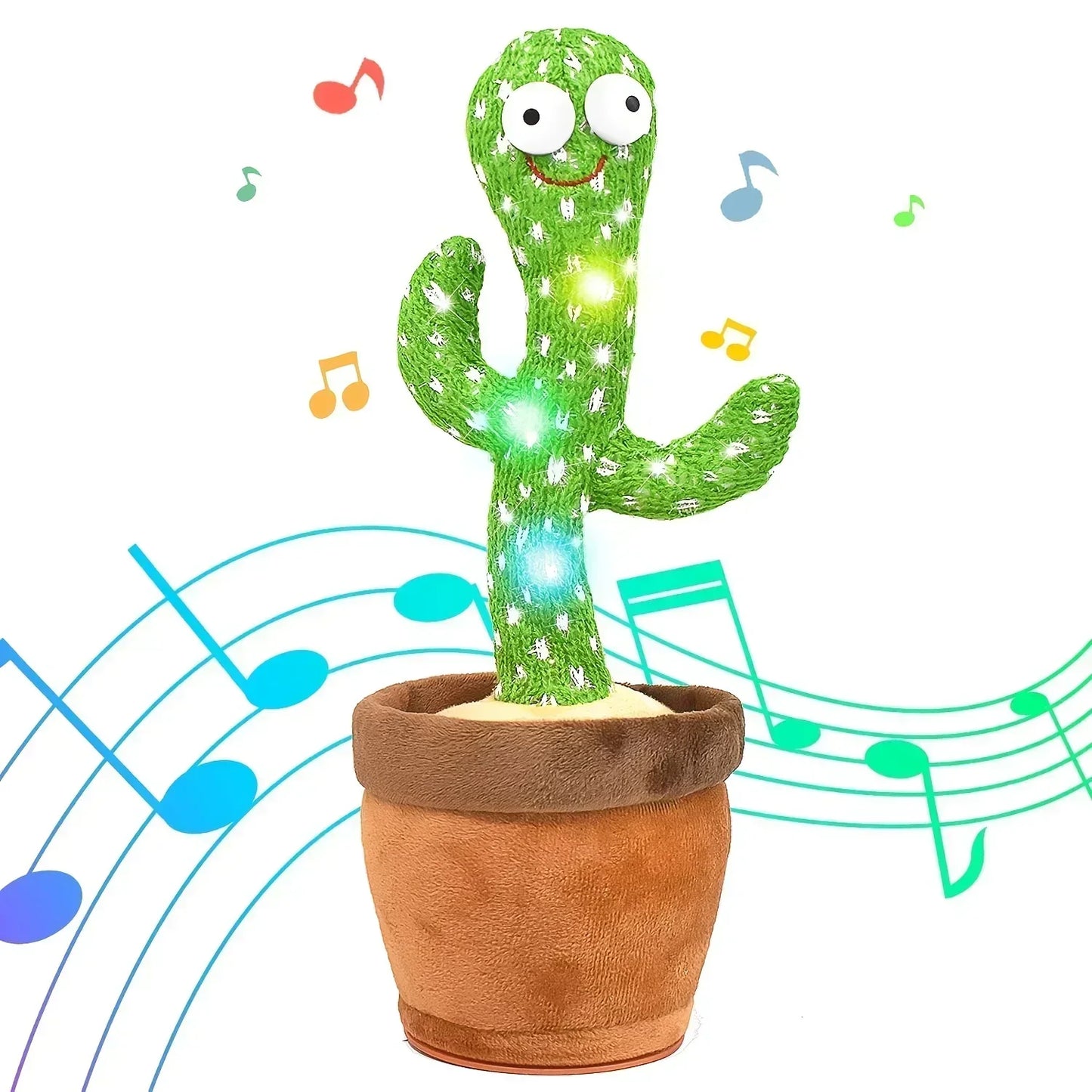 A Talking Cactus Toy That Can Be Charged Recorded and Repeated Suitable for Spanish English and Arabic Voice Changer for Kids - JM Shop Line