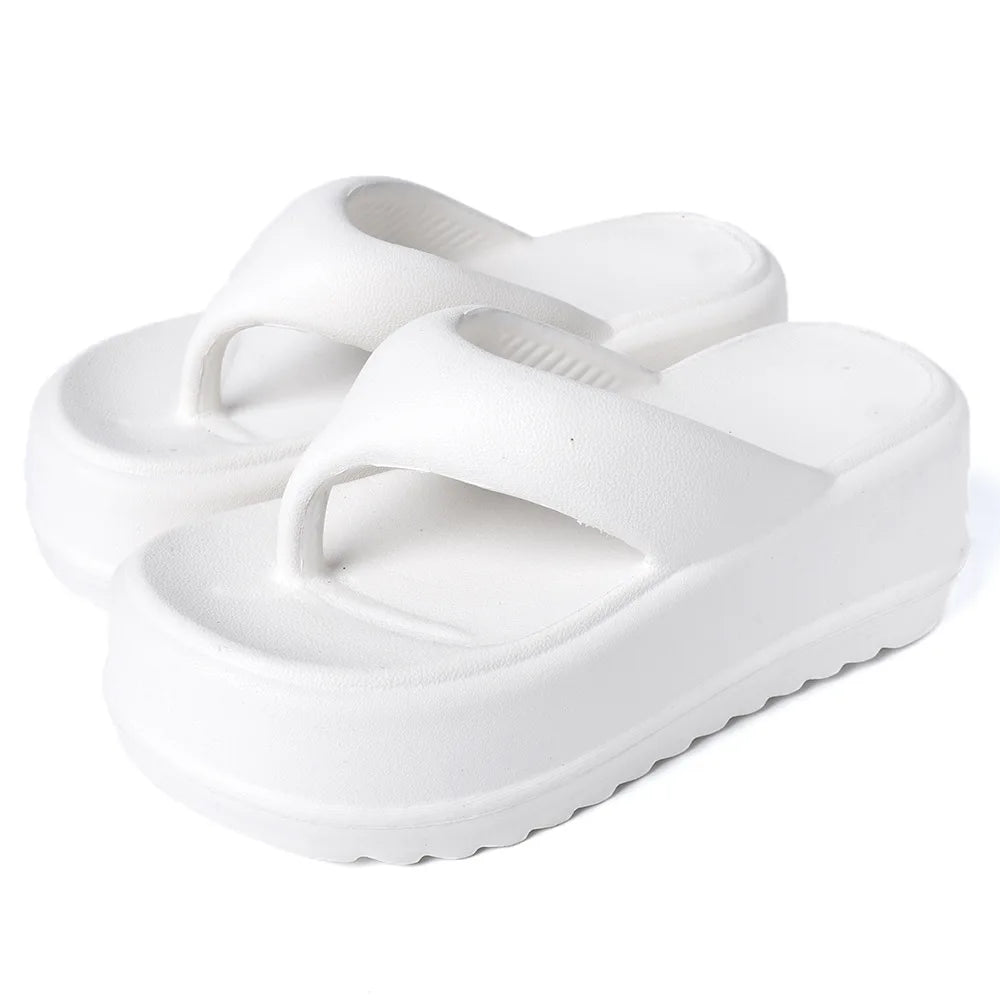 Eyriphy Thick Bottom Slippers Summer Women Sandals Platform Bathroom Slides Female Outdoor Beach Shoes Fashion Comfort Flip Flop - JM Shop Line