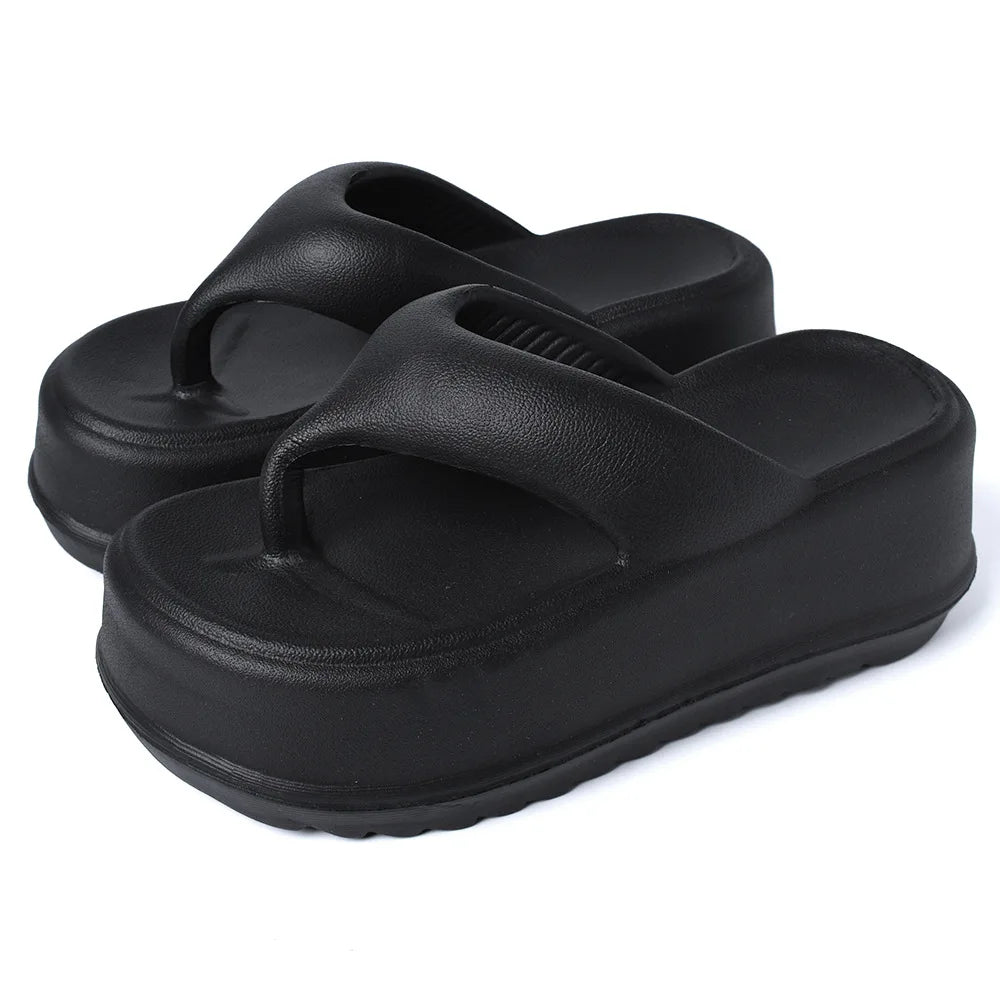 Eyriphy Thick Bottom Slippers Summer Women Sandals Platform Bathroom Slides Female Outdoor Beach Shoes Fashion Comfort Flip Flop - JM Shop Line