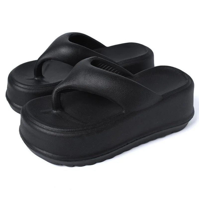 Eyriphy Thick Bottom Slippers Summer Women Sandals Platform Bathroom Slides Female Outdoor Beach Shoes Fashion Comfort Flip Flop - JM Shop Line
