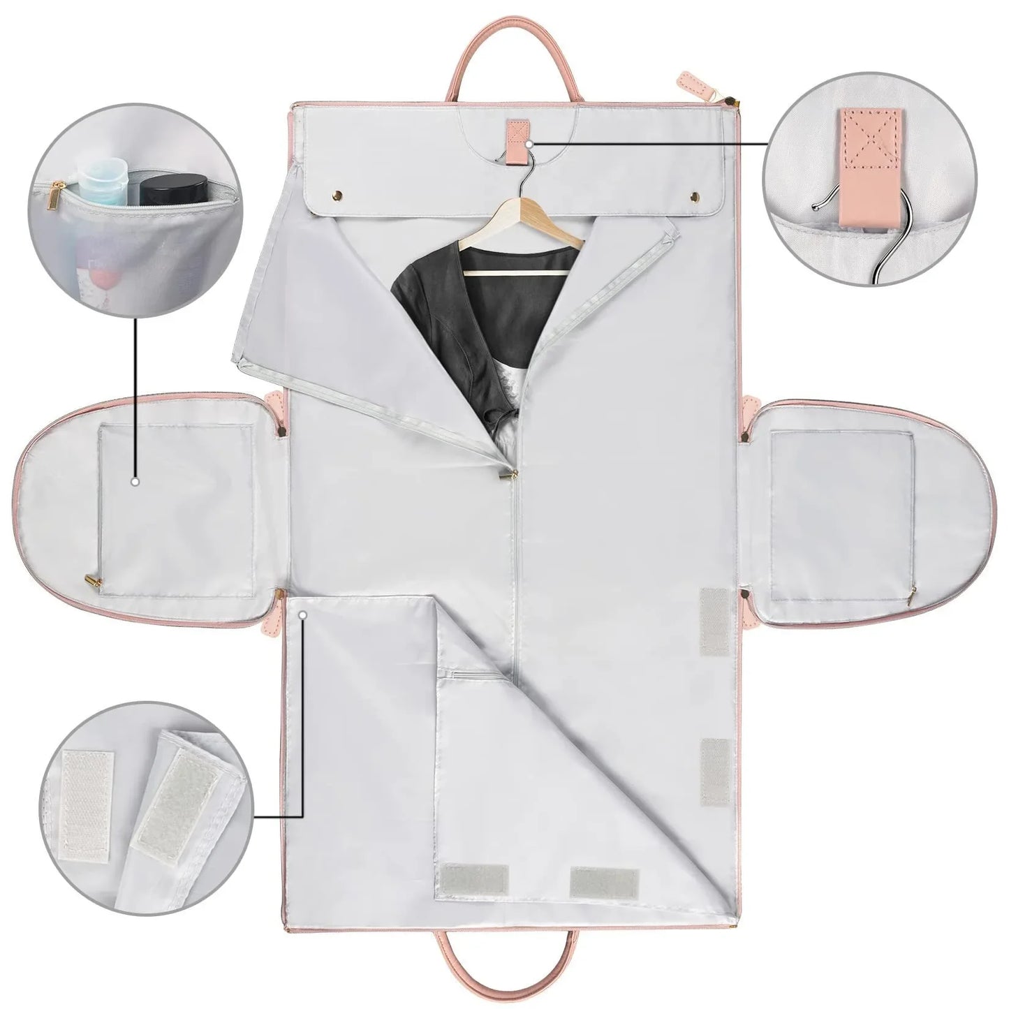 Versatile Women's Foldable Travel Bag Multi-functional Large Capacity Pu Handbag Luggage Bag For Business Trips - JM Shop Line