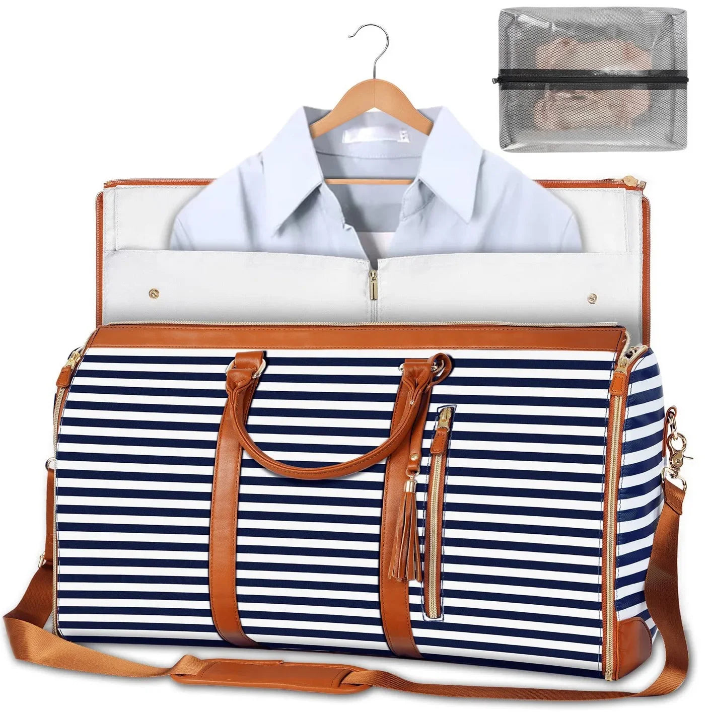 Versatile Women's Foldable Travel Bag Multi-functional Large Capacity Pu Handbag Luggage Bag For Business Trips - JM Shop Line