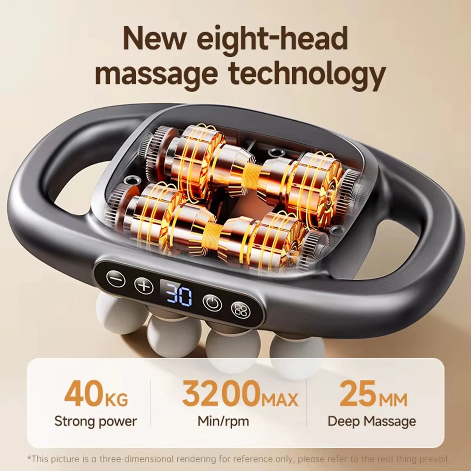 8-16 heads Electric Massage Gun 30 Gear - JM Shop Line