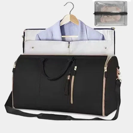 Versatile Women's Foldable Travel Bag Multi-functional Large Capacity Pu Handbag Luggage Bag For Business Trips - JM Shop Line