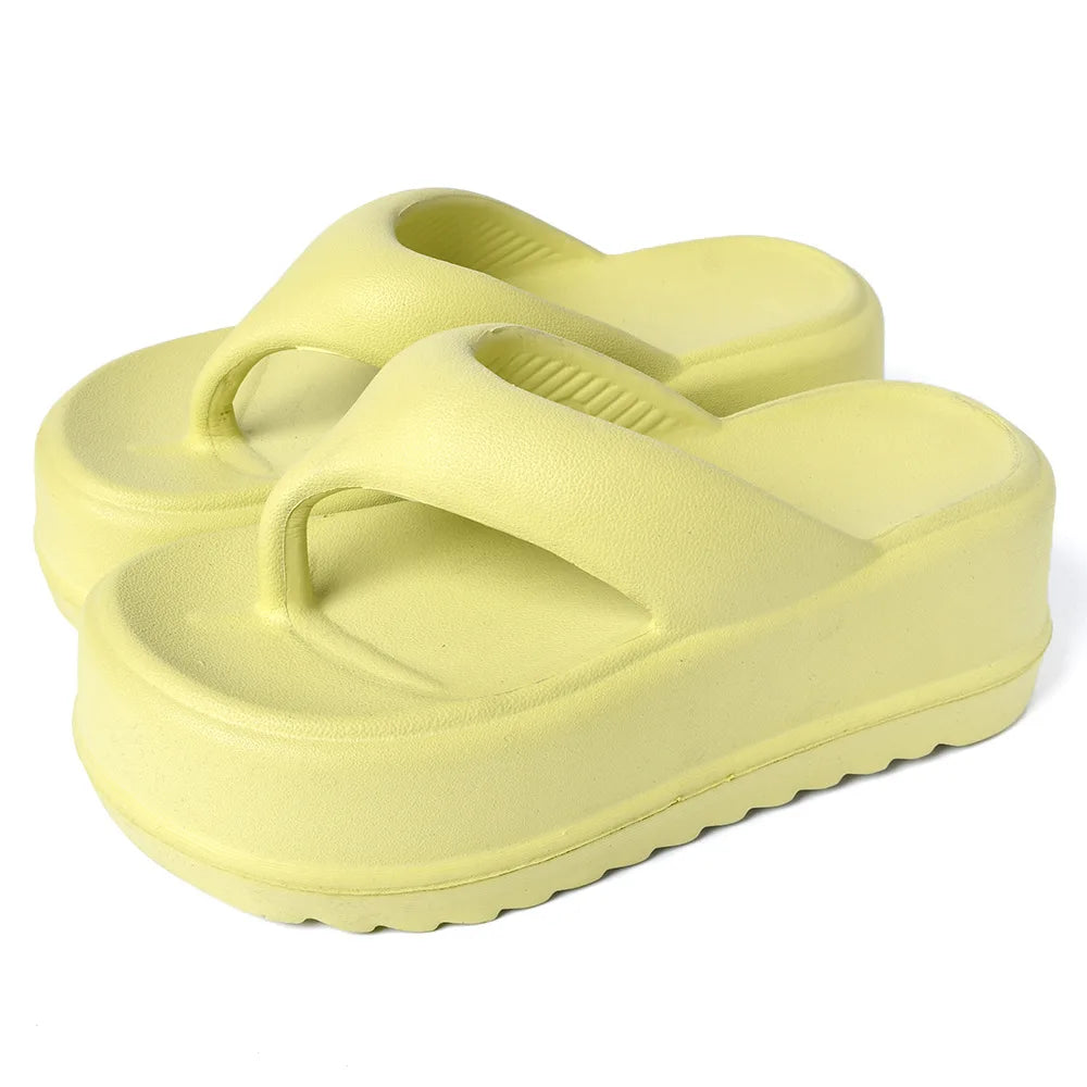 Eyriphy Thick Bottom Slippers Summer Women Sandals Platform Bathroom Slides Female Outdoor Beach Shoes Fashion Comfort Flip Flop - JM Shop Line