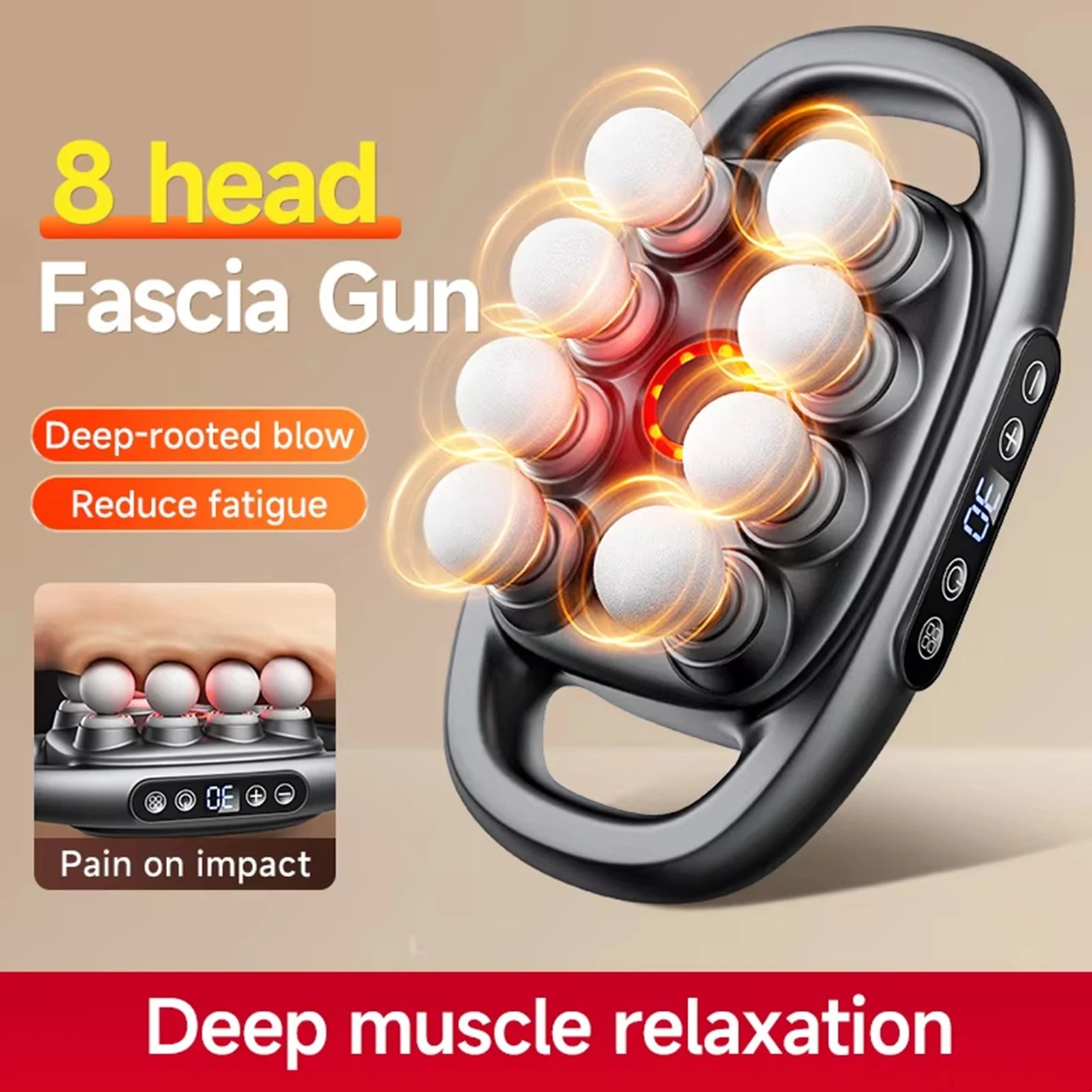 8-16 heads Electric Massage Gun 30 Gear - JM Shop Line