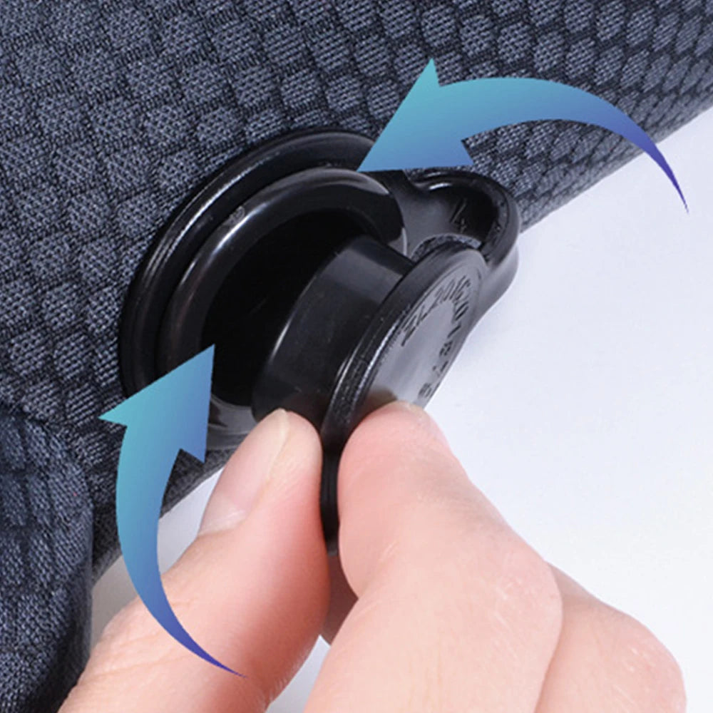 U-Shape Inflatable Travel Neck Pillow – Soft Flannelette Air Cushion for Car, Plane & Train