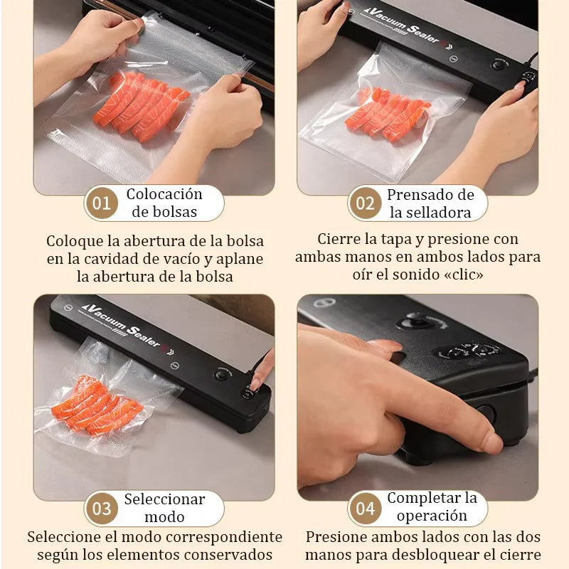 Kitchen Home Vacuum Sealer Food Preservation Plastic Bags Sealer Packaging Machine - JM Shop Line