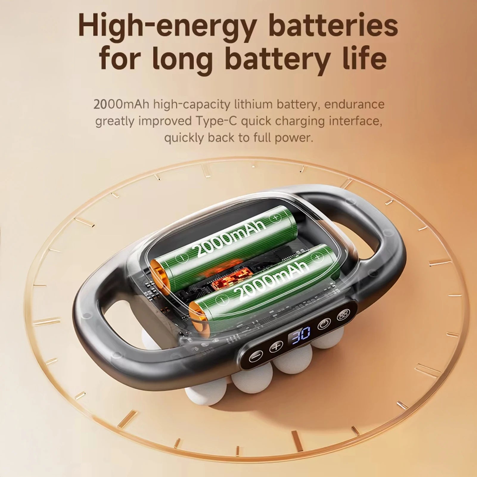 8-16 heads Electric Massage Gun 30 Gear - JM Shop Line