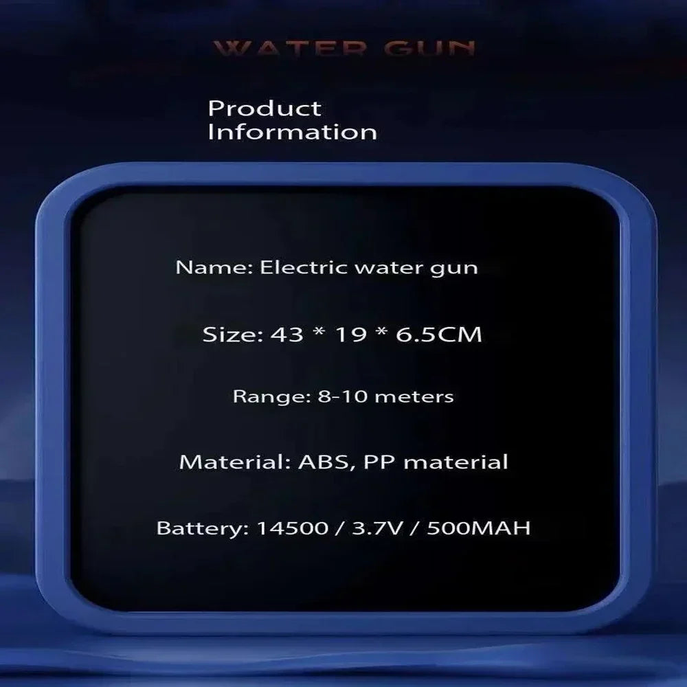 Summer Electric Water Gun Pool Fight Toy Watergun Automatic Induction - JM Shop Line