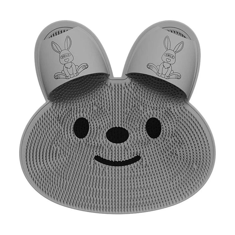 Silicone Rabbit Foot Rubbing Bathroom Anti-slip Mat Back Rubbing Massage Mat - JM Shop Line