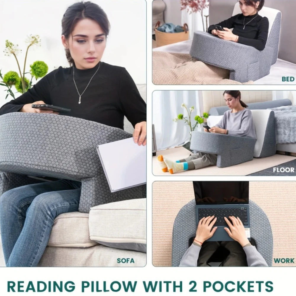 Soft Reading Pillow Multi-function Desks Pillow High Density Sponge Adult Office Tool Removable and Washable Memory Foam Pillows - JM Shop Line