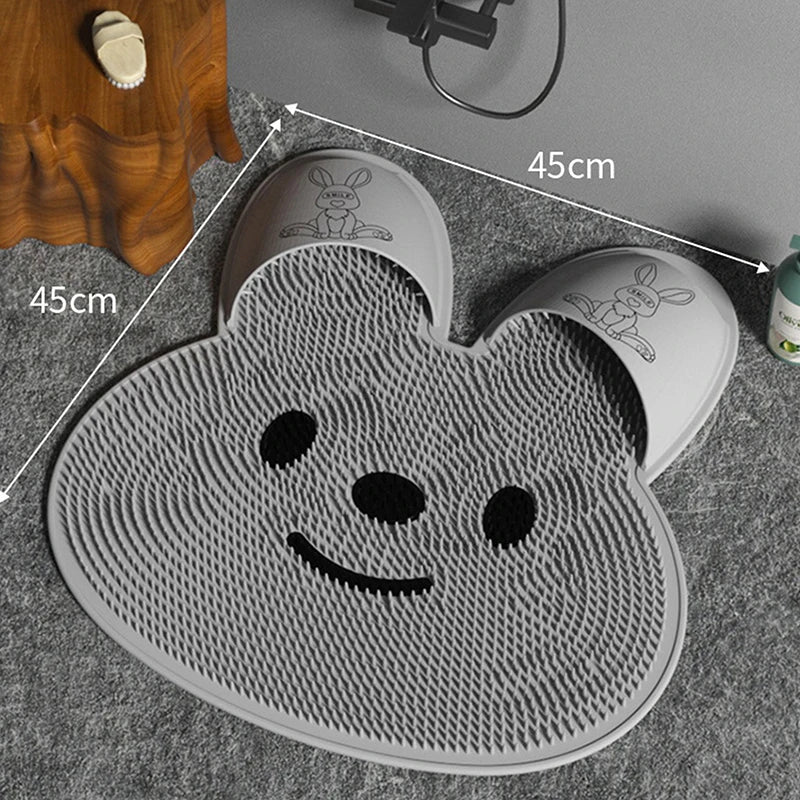 Silicone Rabbit Foot Rubbing Bathroom Anti-slip Mat Back Rubbing Massage Mat - JM Shop Line