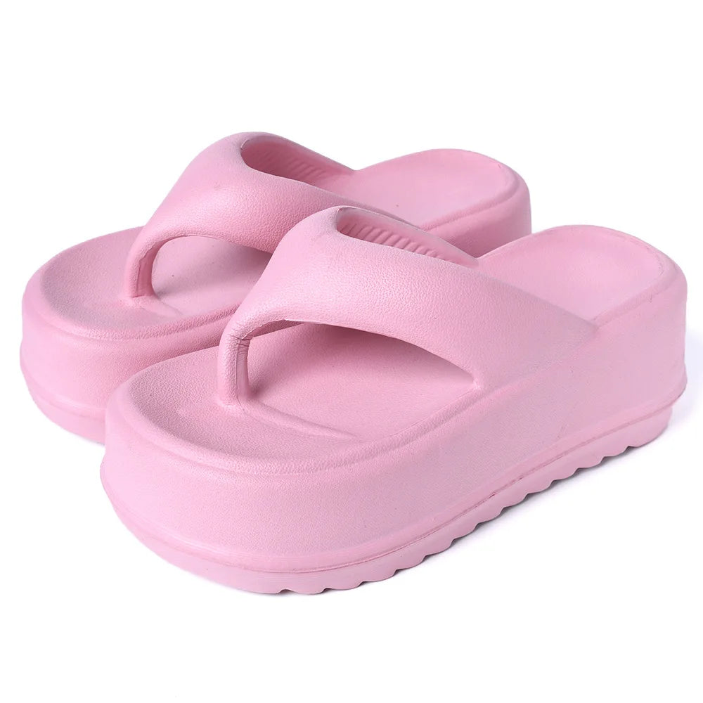 Eyriphy Thick Bottom Slippers Summer Women Sandals Platform Bathroom Slides Female Outdoor Beach Shoes Fashion Comfort Flip Flop - JM Shop Line