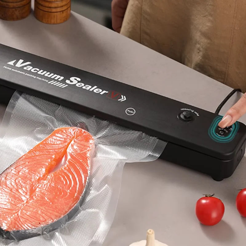 Kitchen Home Vacuum Sealer Food Preservation Plastic Bags Sealer Packaging Machine - JM Shop Line