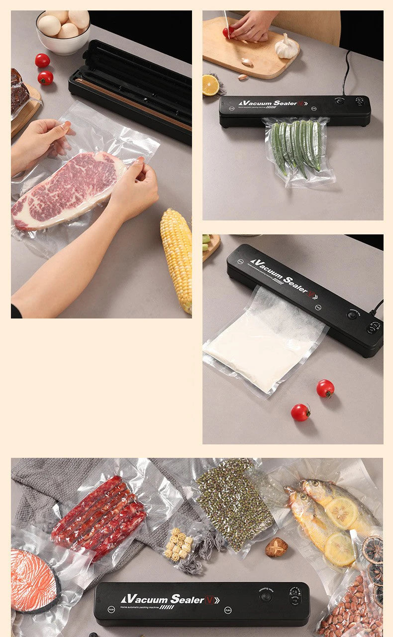 Kitchen Home Vacuum Sealer Food Preservation Plastic Bags Sealer Packaging Machine - JM Shop Line