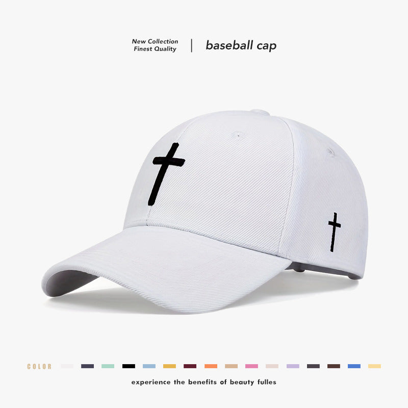 Embroidered Personality Cross Fur Green Baseball Cap - JM Shop Line