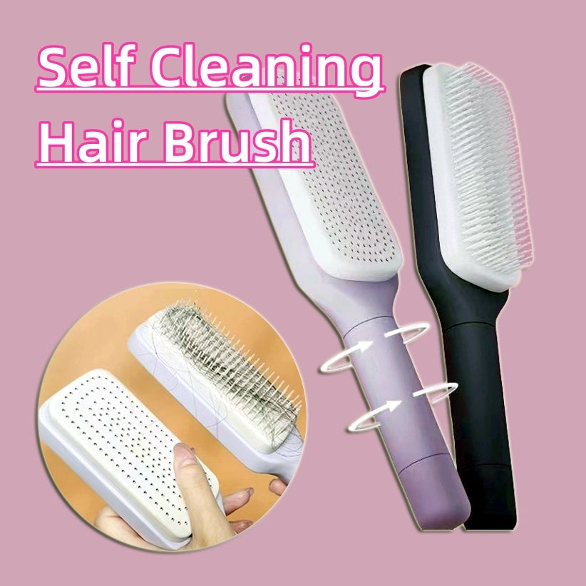 4 In 1 Self Cleaning Hair Brush - JM Shop Line