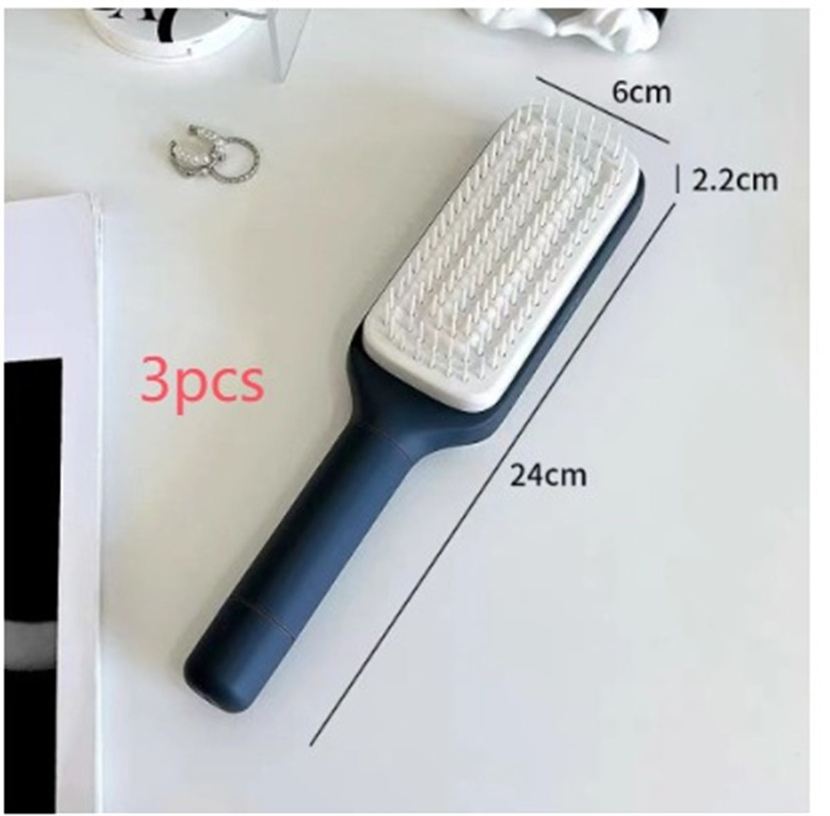 4 In 1 Self Cleaning Hair Brush - JM Shop Line