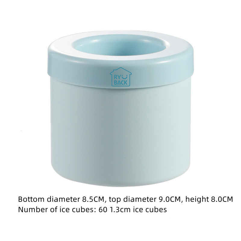 Portable 2 In 1 Ice Bucket Mold With Lid Space Saving Cube Maker Tools For Kitchen Party Barware - JM Shop Line