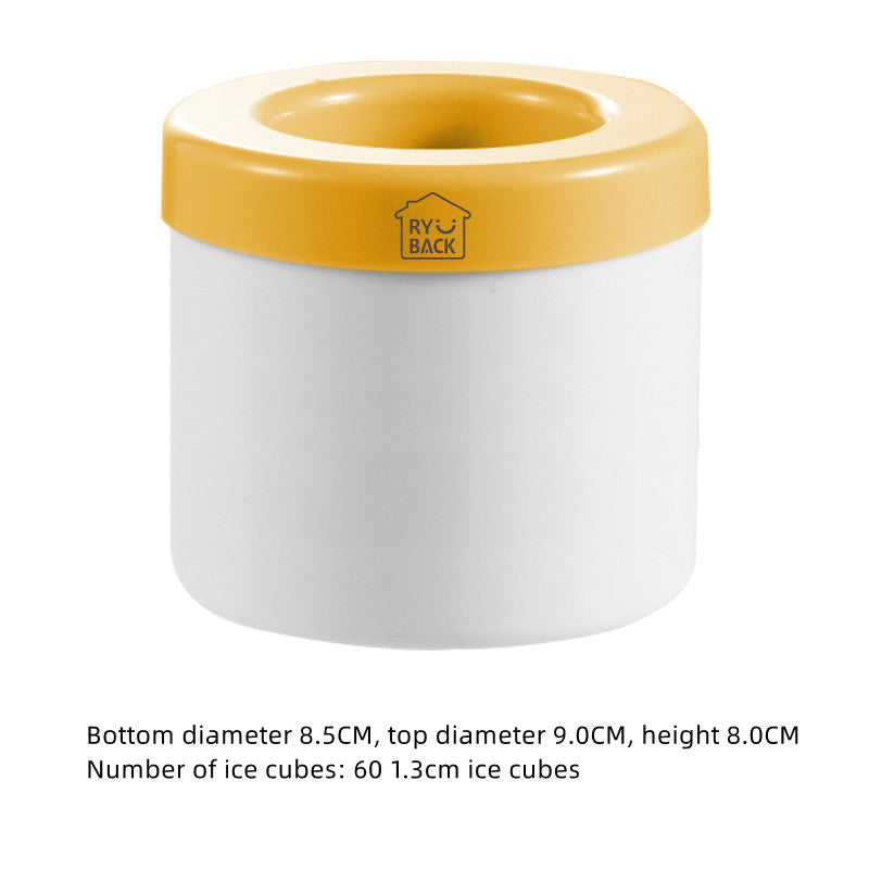 Portable 2 In 1 Ice Bucket Mold With Lid Space Saving Cube Maker Tools For Kitchen Party Barware - JM Shop Line