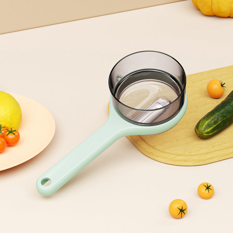 Kitchen Multi-Functional Peeler With Bucket Storage Scratcher Fruit Peeling Knife - JM Shop Line